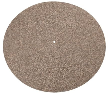 Be In Your Mind 300 mm Cork Turntable Mat - Non-Slip, Anti-Static, Reduces Vibration - For Vinyl Lovers