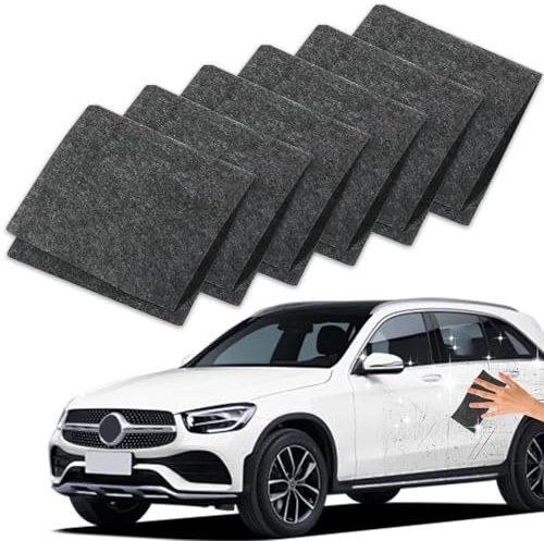 Nano Sparkle Tuch,6 Stück Nano Sparkle Tuch Auto Kratzer Magic Nano Sparkle Tuch Nanomagic Tuch Car Scratch Remover nanosparkle tuch, für Reparatur von leichten Kratzfarben,Lackpflege