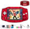 RG 34XX Console di gioco portatile retrò con sistema Linux a 64 bit Schermo IPS da 3,4 pollici Compaired con 32 GB+64 GB TF Card 3500 mAh batteria e lettore video supporta formati trasparente rosso