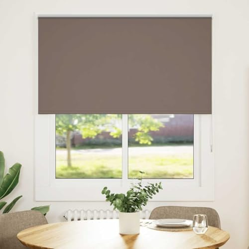 vidaXL Verdunkelungsrollo Kaffeebraun 140x130cm Stoffbreite 136,6cm