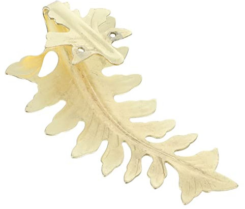 PRETYZOOM Curtain Tie-back Hooks Leaf Shaped Curtain Holdback Home Decorative Tie-backs for Windows