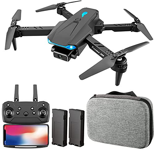 ACAGALA S89 RC Drohne mit Kamera 4K WiFi FPV Drohne Mini Klapp Quadcopter Spielzeug für Kinder mit Schwerkraftsensor Steuerung Headless Mode Geste Foto Video Funktion