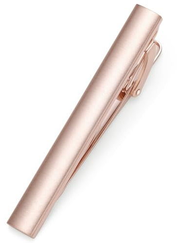 HONEY BEAR 1.97/2.12/2.36 Pinces à Cravate pour Homme Taille Normale Cravate,5cm/5.4cm/6cm pour Chemise Le Cadeau de Mariage Affaires (Rose Gold Brushed Vertical 5.4cm)