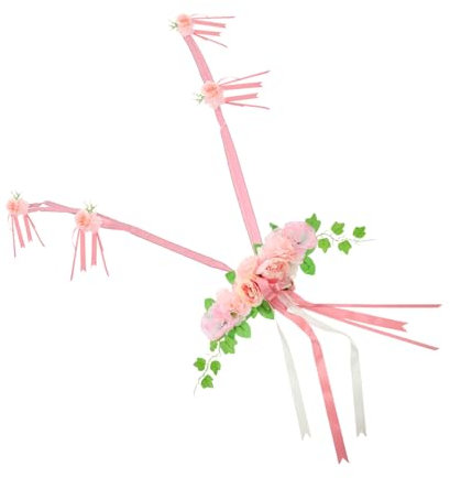 TOPBATHY Auto Matrimonio Artificiali Decorazione Auto Sposa Evento Festa Rosa Artificiale Da Matrimonio