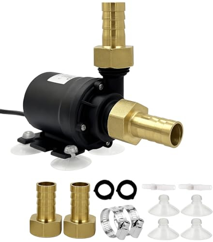 Wasserpumpe Bürstenlose DC 12V: Mini Wasserpumpe Tauchwasserpumpe Tauchpumpe Klein Bürstenlose Pumpe Wasser 800L/H für Aquarium Solarbrunnen Pool Teich Wasserzirkulationssystem