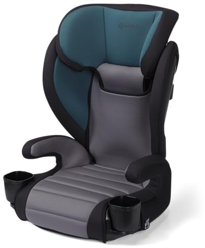 Safety 1st Grow and Go 2-in-1 Booster Car Seat with ComfortWings, Converts High-Back to Backless, 19 Wide, Fits 3 Across, Lightweight, Foldable, Easy-Clean, Cup Holders, 40-100 lbs, Sea Serpent