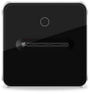 ISTOVO Zigbee Smart Fan and Light Control Switch 1 Gang Touch with Slider for Tuya APP Compatibility A