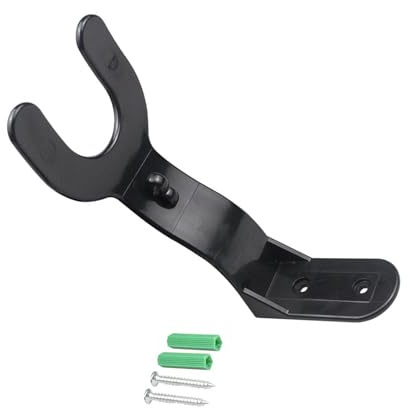 Qsvbeeqj Multiple Purpose Wall Mount Helmets Hanger Strong ABS Hook Included Quick Fixing For Motorcycle & E Bike Headgear ABS Helmets Holder For Motorcycle E Bike