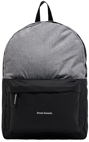 bruno banani Unisex Rucksack Schwarz/Grau, OS