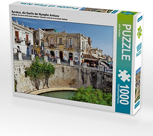 CALVENDO Puzzle Syrakus, die Quelle der Nymphe Aretusa | 1000 Teile Lege-Größe 64 x 48 cm Foto-Puzzle für glückliche Stunden