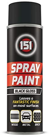151 Spray Paint Black Gloss 250ml