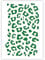 QBIX Leopardenfell Schablone - Leopardenmuster - Panthermuster - Muster Schablone - A5 Größe - wiederverwendbare kinderfreundliche DIY Schablone zum Malen, Backen, Basteln, Wand, Möbel