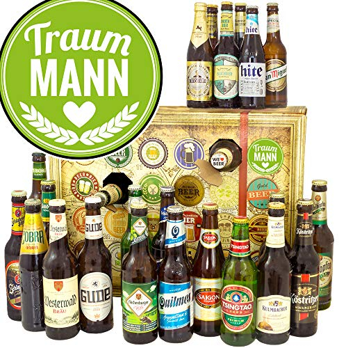 Traummann + Bier Adventskalender 2024 2025 mit Bieren der Welt und Deutschland + Biere der Welt und Deutschland