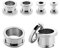 Flesh Tunnel Chirurgenstahl 2er Set Piercing Ohrdehner Ohrplug 2mm