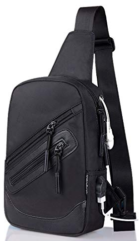 DFV mobile - Rucksack Tasche Umhängetasche Nylon für Tecmobile Oyster 500 - Schwarz