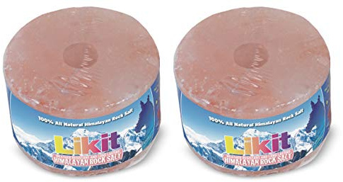 Likit Himalayan Rock Salt Horse Lick Treat, 2.2 Pounds, for Activity Toys (2 Pack)