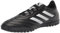 adidas Unisex Goletto VIII Turf Soccer Shoe, Core Black/White/Red, 12 US Men