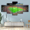 MPPSU Spanien-Fc-Barcelona-Sport-Fußball Wanddekoration Wohnzimmer Leinwandbild Jugendzimmer Poster Set Modern 5 Teiliges Wandbild Bedroom Decor XXL Bilder Mit Rahmen 150 * 80cm