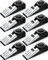 8 Pieces Door Stop Alarm Door Stopper with 120DB Security Alarm Door Stopper Wedge Door Stops Alarm for Travel Apartment Home House Door Stoppers Safety Tools
