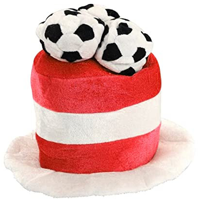 YuanDiann Fußball Hüt Flanell Fußball Fancy Dress Party Kostüme Hut für Wm Fasching Karneval Fußballveranstaltungen und Mottopartys England Polen