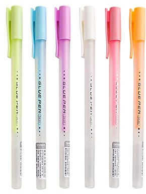 Surakey Quickie Glue Klebestifte,Klebstoff Klebestifte Quickie Klebestift Set, Basteln Stoff Stift Flüssigklebestift für Scrapbooking, Papierhandwerk, handgefertigte Schreibwaren, DIY Folienprägung