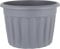 FotoStation 60cm Extra Large Round Upcycled Grey Plastic Plant Pot Weather Resistant Flower Pot Traditional Design Planter Amazing For Garden Decoration, Indoor, Outdoor Home and Patios