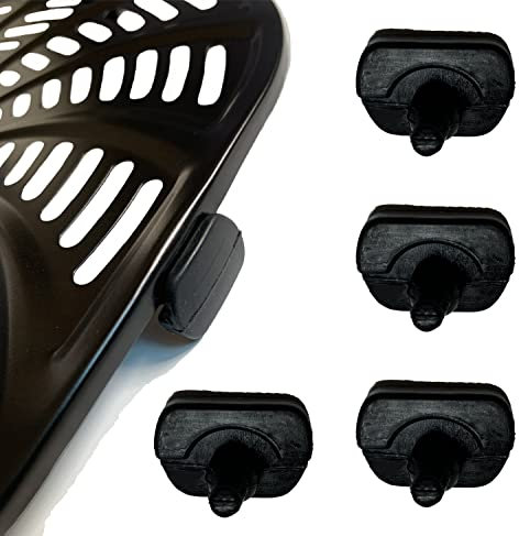 HQT Lot de 4 pieds en caoutchouc pour friteuse à air Gourmia, coussinets en caoutchouc de silicone, onglets en caoutchouc, embouts en caoutchouc, pièces en caoutchouc pour friteuse à air Gourmia