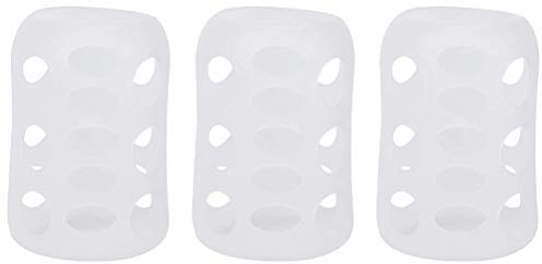 3Pcs Baby Bottle Cover, Silicone Glass Milk Bottle and Fall Sleeve Protective Case for Bibs Bottles