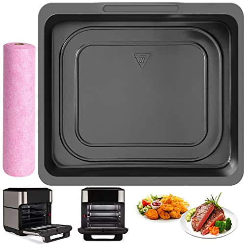GWY Air Fryer Cooking Tray for Instant Vortex Plus10 Qt, Food Grade Nonstick Replacement Rack Parts Grill Pan Crisper Plate for PowerXL Chefman Innsky CROWNFUL 10.6Qt Air Fryer Oven, Dishwasher Safe