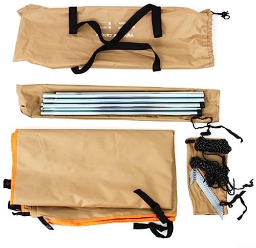 Toldo para coche, toldo para autocaravana, furgoneta, toldo para exteriores, toldo lateral para cámper, SUV, caqui