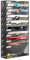 PAG-Mass 10 Fächern Wandorganizer Hängend Dokumentenablage,Metall Zeitschriftenhalter Wand für Büro/Zuhause/Schule,Gibt Ein Zusätzliches Mit Flachem Boden Für Lagerung,Schwarz