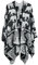 Qlauca Damen Pashmina Schals und Wraps Weiche Winter Warm Reversible Oversized Decke Schal, Elefant-schwarzweiß, Large