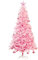Künstlicher Weihnachtsbaum, 1,8 m, aufklappbar, aus Fichte, unbeleuchtet, für den Innenbereich, Weihnachtsdekoration, einfach zu montieren, 600 Astspitzen mit Metallständer, Rosa, 180 cm (6,8 Fuß),