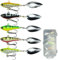 Svitzoot Jig Spinner Set Angelköder Set 5 Stück Jigspinner Fischköder für Hecht Zander Forellen UV Aktiven Salzwasser Süßwasser
