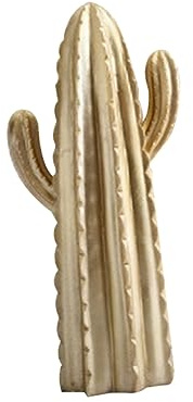 Warmhm Kaktus Himmelssäule Schreibtischdekoration in Kaktusform Gold