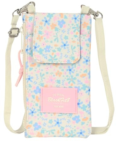 BlackFit8 Blossom - Geldbörse für Handy, bequem und vielseitig, Qualität und Widerstandsfähigkeit, 19 x 10 cm, Pastellfarben