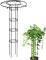 Rankobelisk Spalier 150cm Rankhilfe Rankgitter aus Kunststoffbeschichtetes Stahlrohr Garten Decor Trellis für Kletterpflanzen, Kletterhilfe, Ballon, Rosen und Blumen