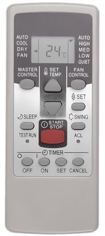 AR-JE6 - Mando a distancia de repuesto para aire acondicionado Fujitsu AR-PV1 AR-JE4 AR-JE12 AR-JE15 AR-PV3 AR-NJ1 AR-WS4 AST12LSACW RS12UC AST7USACW ASVG09LLCA RS09UA ASYA12LKC AST9LSACW