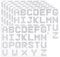 182 PCS 7 Sheets Rhinestone Letter Iron-On Sticker Silver Glitter Letter Stickers, Self Adhesive Diamond Alphabet Stickers, Gemstone Border Stickers for DIY Craft Suitcases Laptops Hats Clothing Decor