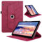 TEDTIKJT Cover per Huawei MediaPad T5 10.1 Pollice 2018 Custodia Pelle PU 360 Ruotabile Supporto Flip Protettiva Tablet Cover per Huawei MediaPad T5 10.1 Custodia, Rosso Albero