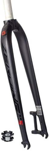 Fourches Rigides VTT 26 27,5 29 Universelle Fourche De Vélo En Alliage D'aluminium Ultralégère Tube Droit 1-1/8 Fourche Avant De Frein À Disque 9x100mm Libération Rapide(Black label,27.5in)