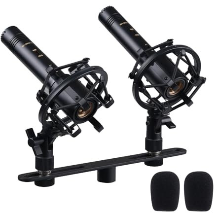SVBONY Svmic M1 XLR Mikrofon, 22mm Kondensatormikrofon, Shotgun Mic für Camera, Nierencharakteristik, Tieftonabsenkung, mit Shock Mount für Tonaufnahme