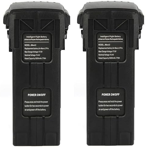 Aokicase Für DJI Mavic 3 / Mavic 3 Pro Akku 5000mAh / 17.6V Akkulaufzeit von 46 Minuten,hochkapazitiver intelligenter Flug Ersatzakku, für DJI Mavic 3 / Mavic 3 Pro Serie Drohne V2.0 (2 Pack)