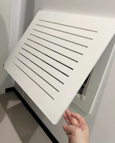Vibeo Copri Quadro Elettrico Copertura per Scatola Fusibili da 25, 30, 40, 45, 50 e 60 cm, Quadro Elettrico Traspirante, Copertura Decorativa per Scatola di Distribuzione(10x8in/25x20cm)