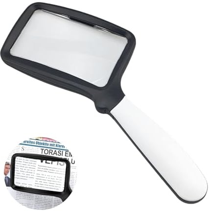 Okaywork Lupe Mit Licht, Leselupe, Klappbar Leselupe, 3-Fache Lupe, 5 dimmbare LED-Lupen für Senioren mit Makuladegeneration, Lesen, Bücher, Arbeit und Menschen mit Sehschwäche