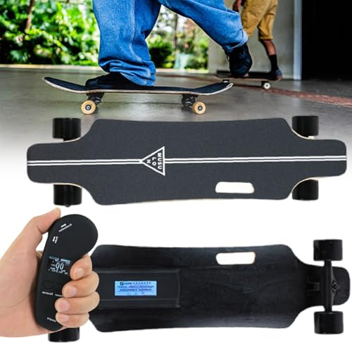 Skateboard Elettrici - Motore Brushless Da 700 W, Tavola In Acero A 7 Strati, Carico Massimo Di 330 Libbre, Cruiser Board Motorizzato, Autonomia Di 15-30 Km (Opzionale)