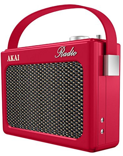 Akai a60016rn Dab Radio con diseño Retro, Color Rojo