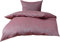 Mako Satin Damast Paisley Bettwäsche Garnitur Davos 135x200 + 80x80 rot - grau