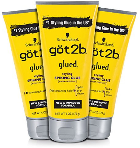 Got2b Styling Spiking Hair Glue, 6 Ounce, 3 Count