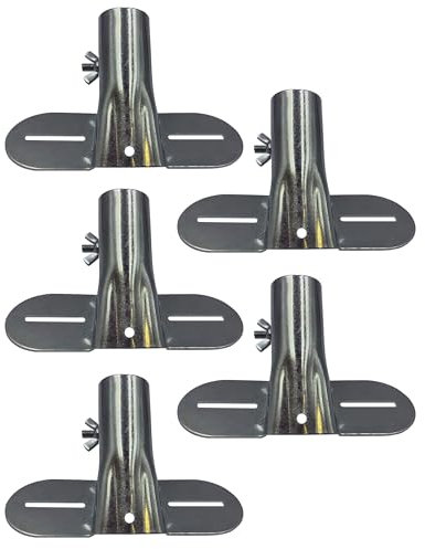 Heavy Duty Metal Broom Brush Handle Bracket with Adjustable Brace Diameter to Support Fixed Push Broom Handles (5)